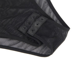 SUBBLIME - 954055 SEXY SPITZEN-BODY SCHWARZ S/M