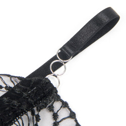 SUBBLIME - 955229 TRANSPARENTER BODY MIT HOHLSPITZE SCHWARZ L/XL