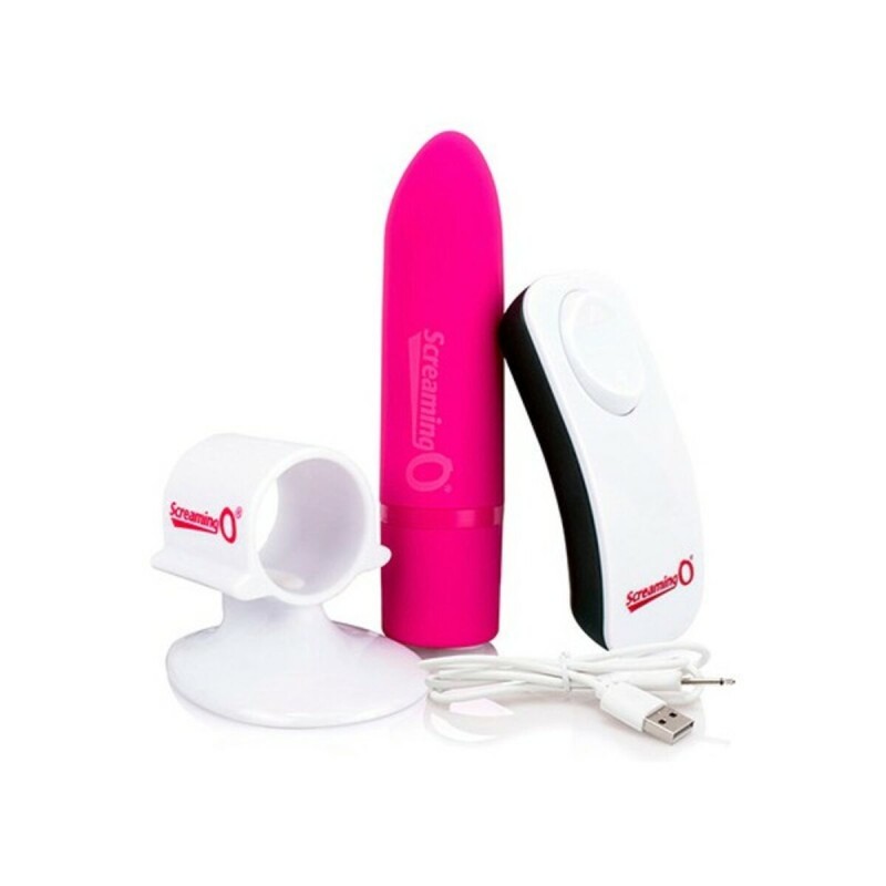 Positive Rosafarbener Vibrator mit Fernbedienung The Screaming O