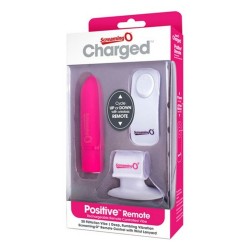 Positive Rosafarbener Vibrator mit Fernbedienung The Screaming O