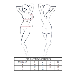 PASSION - TIVOLEA BH + STRING SET SCHWARZ L/XL