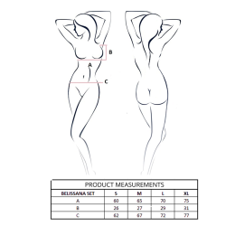 PASSION - BELISSANA BH + STRING SET WEISS L/XL