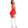 LIVCO CORSETTI FASHION - SANTAS CANDY LC 90722 WEIHNACHTS-CHEMISE + STRING S/M