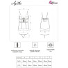 LIVCO CORSETTI FASHION - AGETHE LC 90607 CHEMISE + STRING + WEIHNACHTSMÜTZE L/XL