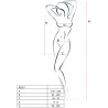 PASSION - WOMAN BS027 SCHWARZES KLEIDERBodystocking, Einheitsgröße