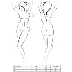 PASSION - WOMAN SAYLA SET SCHWARZ GRÖSSE S/M