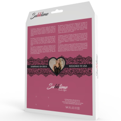 SUBBLIME - FETISH STYLE FLORAL LACE CORSET L / XL