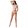 PASSION - WOMAN BS083 TEDDY NET BODY WEISS EINE GRÖSSE