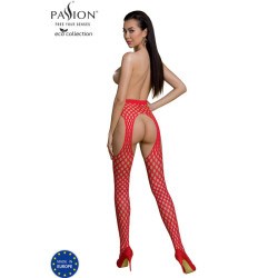 PASSION - ECO COLLECTION BODYSTOCKING ECO S003 ROT