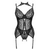 LIVCO CORSETTI FASHION - GIELLANDRA FOR THE SENSES KOLLEKTION KORSETT + HÖSCHE SCHWARZ L/XL