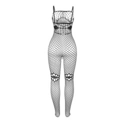 SUBBLIME - 952112 NETZ-BODYSTOCKING MIT DETAILS AUF BRUST UND BAUCH SCHWARZ EINE GRÖSSE