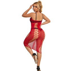 SUBBLIME - 952327 LANGES ROTES NETZ-KLEID EINE GRÖSSE