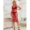 SUBBLIME - 952327 LANGES ROTES NETZ-KLEID EINE GRÖSSE