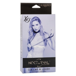 CALEXOTICS - NOCTURNAL HALSBAND & LEINE LEDER VERSTELLBAR SCHWARZ