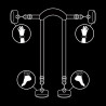 FETISH SUBMISSIVE - MEISTERPOSITION MIT 4 NOPRENE-GEFÜTTERT HANDSCHELLEN