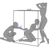 SECRET DOME - KINK CLUB CABIN SCANDALE LILA