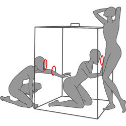 SECRET DOME - KINK CLUB CABIN SCANDALE SCHWARZ & ROT