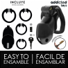 ADDICTED TOYS LOCKED - MINDNIGHT CELL PENIS CAGE GRÖSSE M