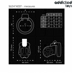 ADDICTED TOYS LOCKED - SILENT KEEP PENISKÄFIG 7,5 CM