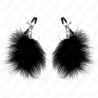 KINK - FEDERNIPPENKLEMME SCHWARZ 7 CM