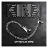 KINK - FLACHE KETTE NIPPELKLEMMEN SILBER 34 CM