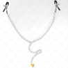KINK - KETTE NIPPELKLEMMEN MIT HORNANHÄNGER 30 CM