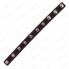 KINK - PENISRING AUS LEDER MIT DRUCKVERSCHLUSS ROT FUTTER 21 X 1,5 CM
