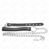 KINK - PENISRING AUS LEDER MIT RIEMEN 21,5 X 2 CM UND METALLKETTE 60 CM