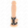 KINK - VERSTELLBARER DOPPELTER PENISRING AUS LEDER