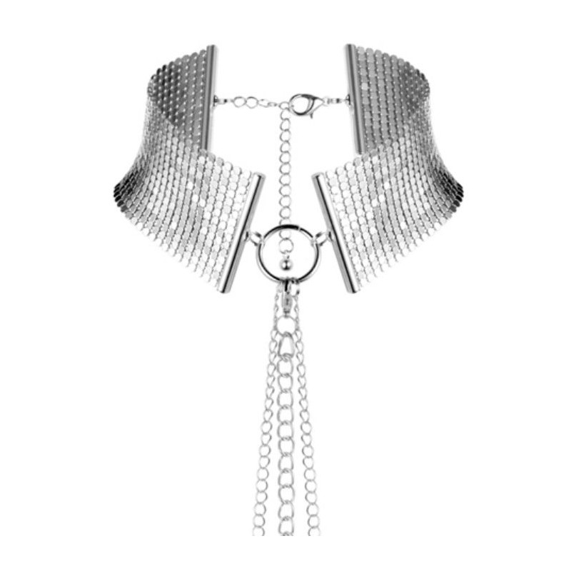 BIJOUX - DÉSIR MÉTALLIQUE SILBERMETALLISCHE HALSKETTE