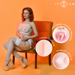 INTENSE DOLLS - AUFBLASBARE PUPPE SCARLETT MIT DREI ÖFFNUNGEN
