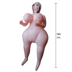 HIDDEN DESIRE - HEAVY HEATHER AUFBLASBARE PUPPE 145 CM
