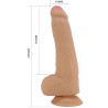 PRETTY LOVE - DRACO REALISTISCHER DILDO 23 CM FLEISCH