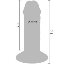 GET REAL - DELUXE DICKER DOPPELDICHTER TPE-PENDIGES, 13 CM