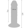 GET REAL - DELUXE DICKER DOPPELDICHTER TPE-PENDIGES 20 CM
