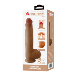 PRETTY LOVE - ORTON REALISTISCHER DILDO MIT SAUGNAPF 23,5 CM -Ø- 4,9 CM