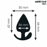 ADDICTED TOYS - ANALSTECKER GRÖSSE M 6,6 CM