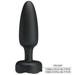 PRETTY LOVE - TARION ANAL PLUG MIT LED LICHT SCHWARZ 12,5 CM