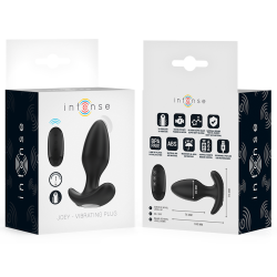 INTENSE - JOEY ANAL PLUG 10 VIBRATIONEN SCHWARZ FERNBEDIENUNG