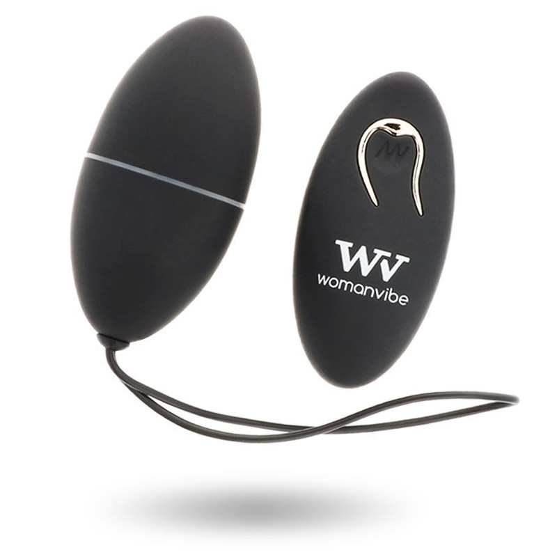 WOMANVIBE - ALSAN EGG FERNBEDIENUNG SCHWARZ SILIKON SCHWARZ