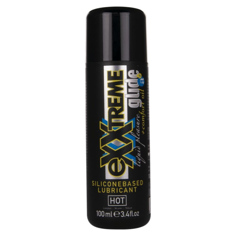HOT – EXTRA GLEITENDES SILIKONBASIERTES GLEITMITTEL + KOMFORTÖL A+ 100 ML