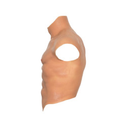 VERBORGENE BEDÜRFNIS - ALTER EGO SILIKON-MÄNNERTORSO-SHIRT MIT ABS-FLEISCH