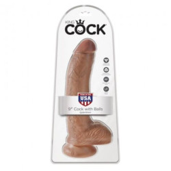 KING COCK - REALISTISCHER DILDO MIT HODEN 22,8 CM