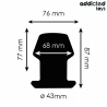 ADDICTED TOYS - EXTREM HOHL ANAL PLUG GRÖSSE M 8,7 CM