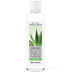 MIXGLISS – 2-IN-1-GLEIT- UND MASSAGEGEL AUF WASSERBASIS, NURU ALOE VERA, 150 ML - Offer