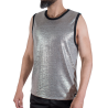 MACHO - T-SHIRT MIT FEINEM GLITZER, GRÖSSE S/M