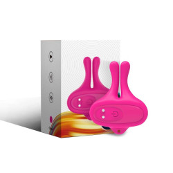 ARMONY - KANINCHENFORM VIBRATION MAGNETISCHE NIPPELKLEMMEN ROSA - Offer