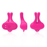 ARMONY - KANINCHENFORM VIBRATION MAGNETISCHE NIPPELKLEMMEN ROSA