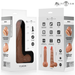 MR INTENSE – BRUCE S SILIKON-DILDO MIT HODEN, 17,8 CM, Ø 4 CM