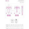 LIVCO CORSETTI FASHION - SAKURA CF 90357 JUMPSUIT + LANGE HANDSCHUHE + STRUMPFGÜRTEL SCHWARZ L/XL